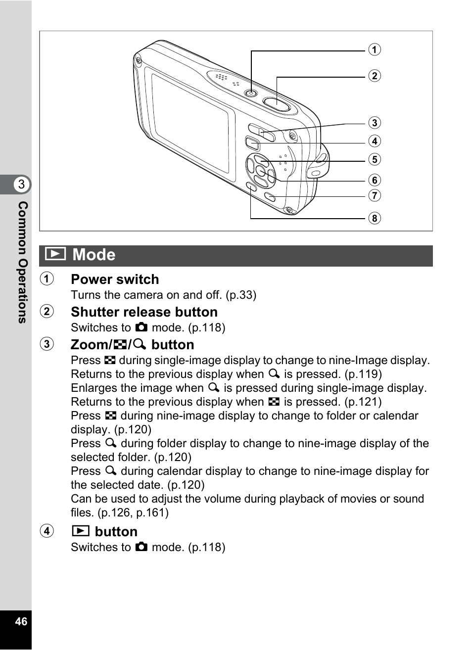 Q mode, Qmode | Pentax Optio W30 User Manual | Page 48 / 212