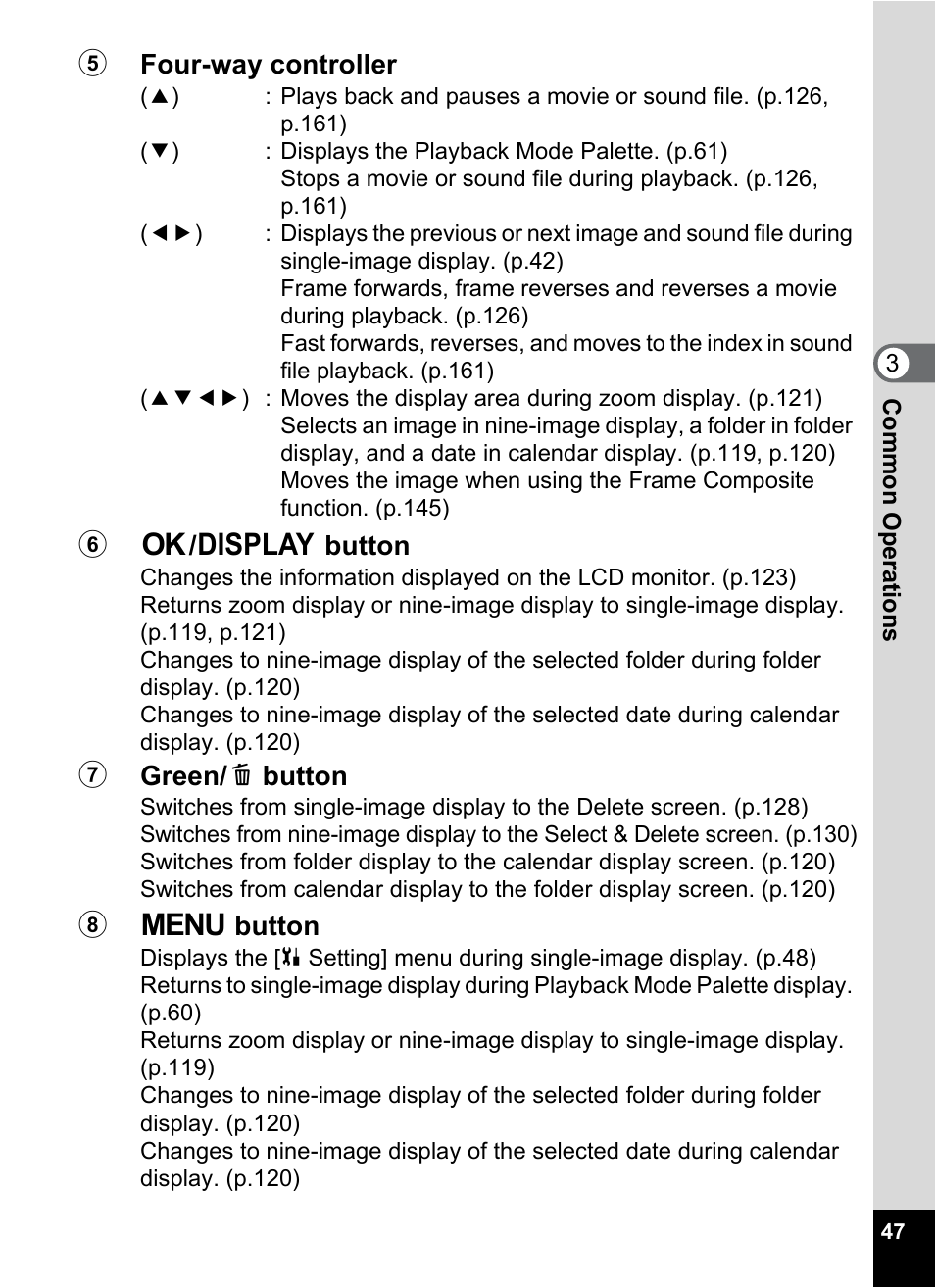 Pentax Optio W30 User Manual | Page 49 / 212