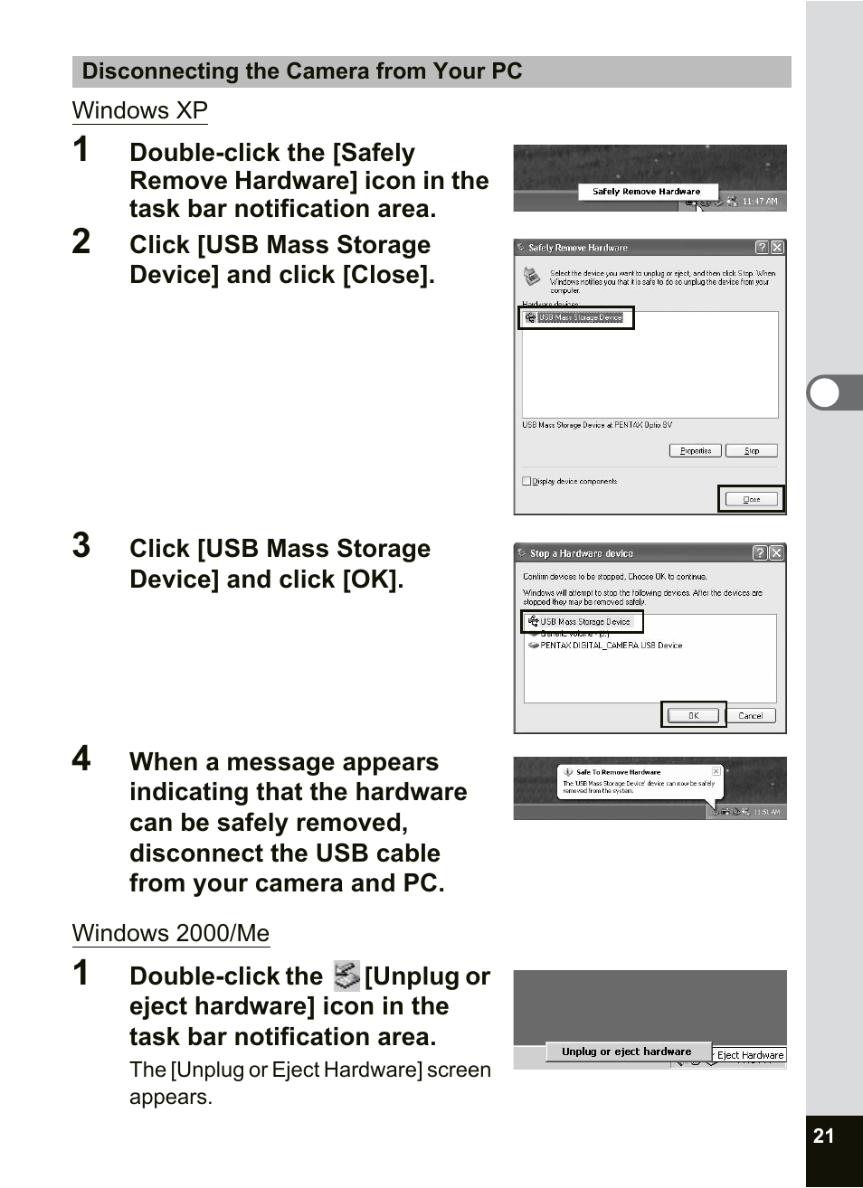 Pentax Optio SV User Manual | Page 23 / 68