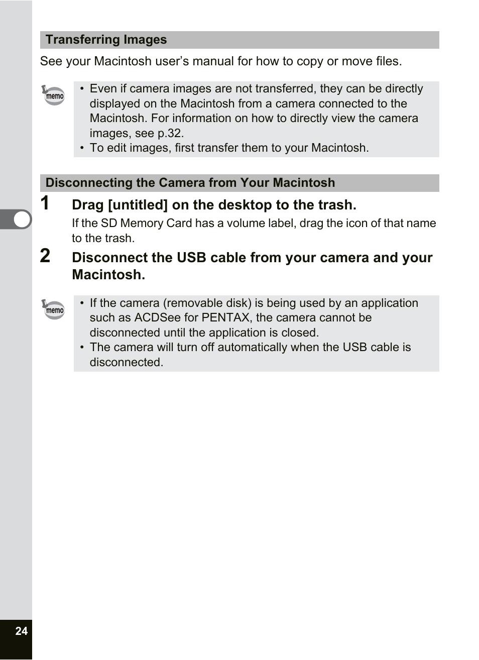 Pentax Optio SV User Manual | Page 26 / 68