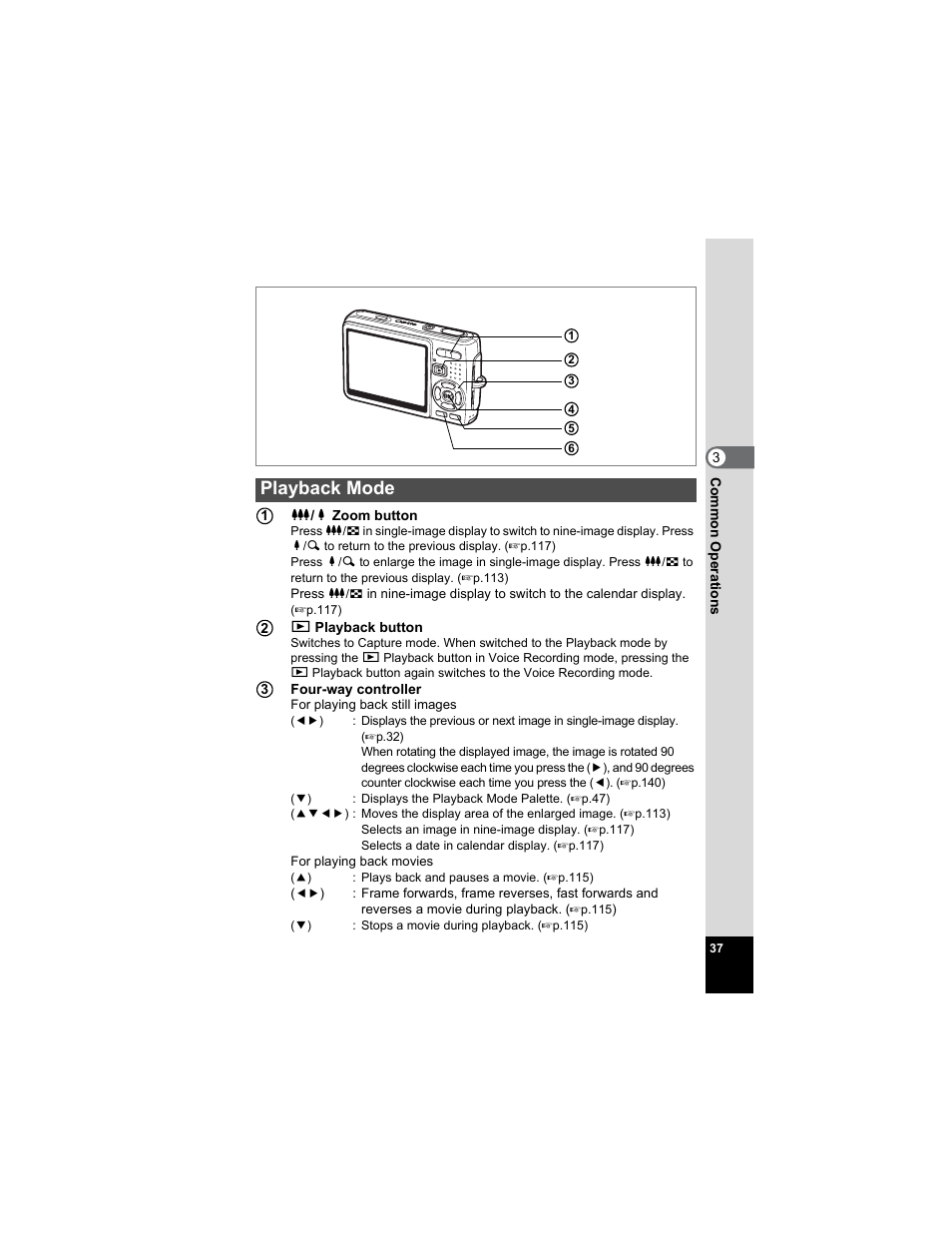 Playback mode | Pentax Optio A20 User Manual | Page 39 / 199