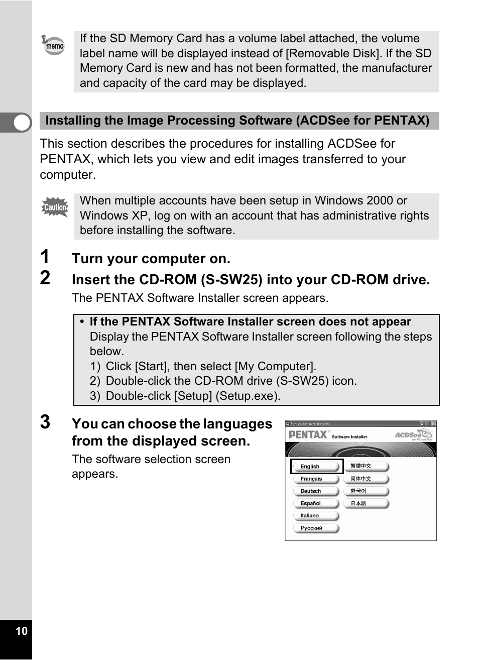 Pentax Optio S5i User Manual | Page 12 / 72