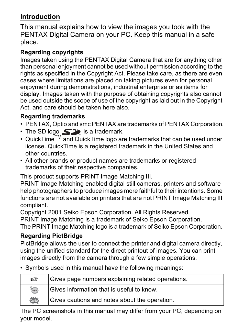 Pentax Optio S5i User Manual | Page 2 / 72