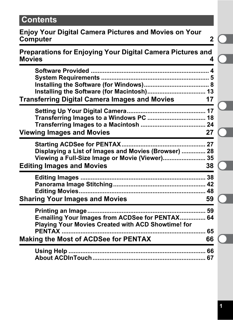 Pentax Optio S5i User Manual | Page 3 / 72