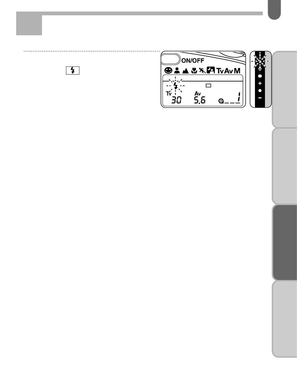 Flash recommended indicator | Pentax MZ-60 User Manual | Page 87 / 118