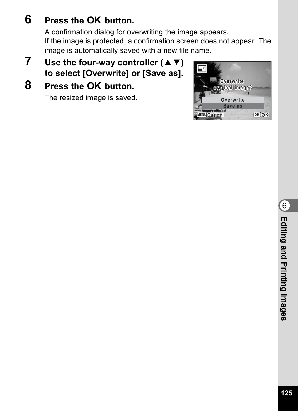 Press the 4 button | Pentax Optio M20 User Manual | Page 127 / 192