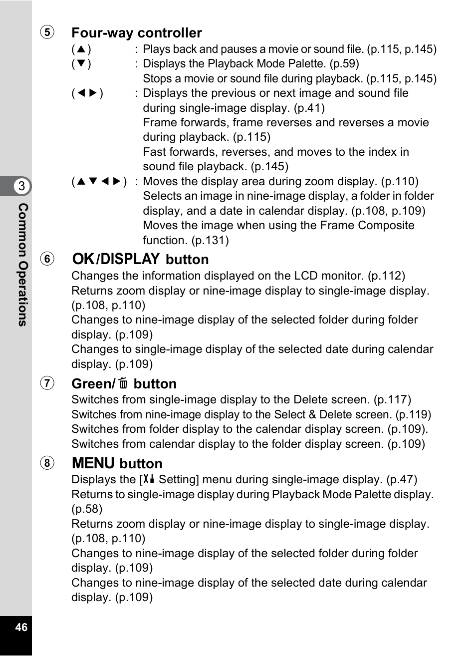 Pentax Optio M20 User Manual | Page 48 / 192
