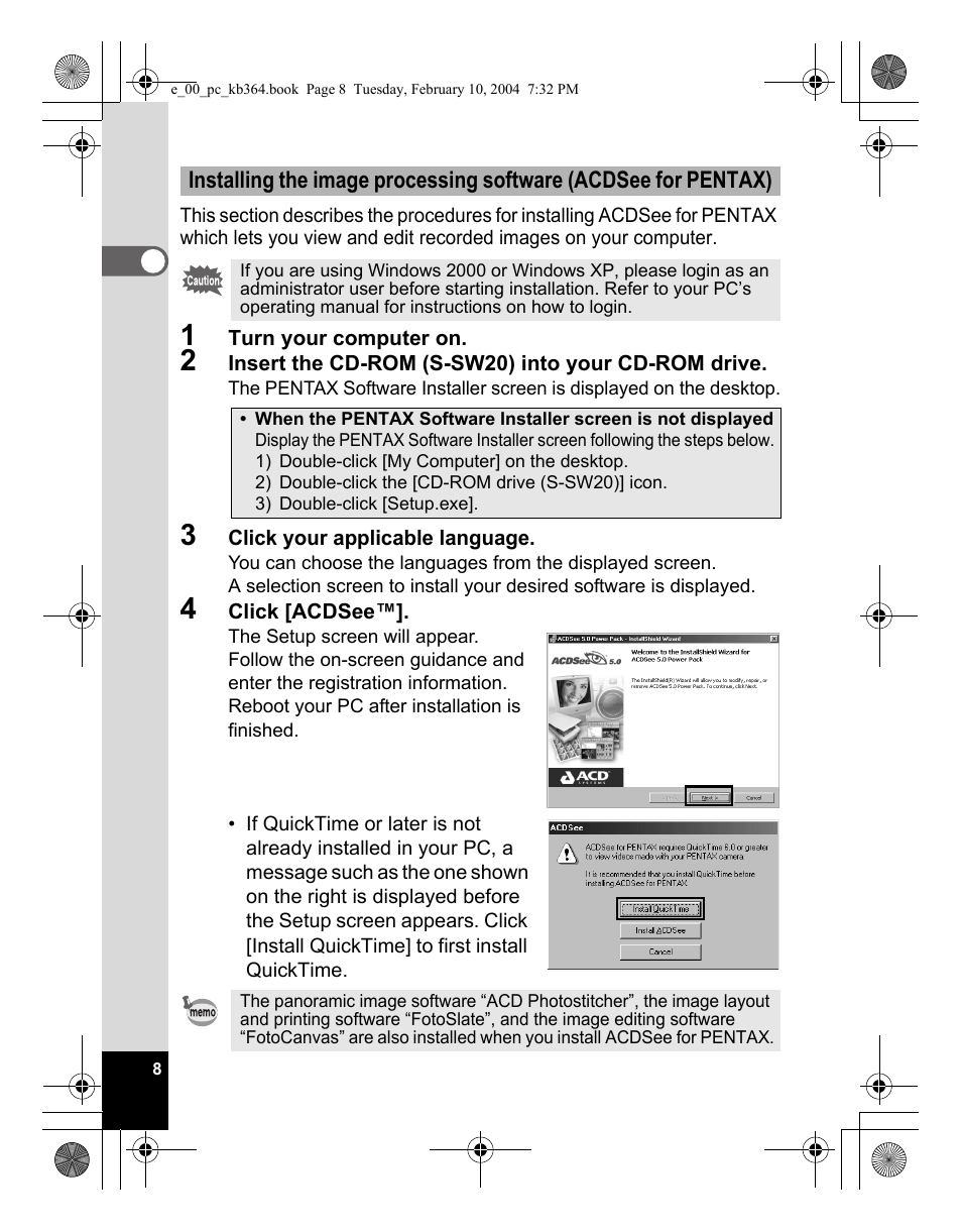 Pentax Optio S4i User Manual | Page 10 / 48