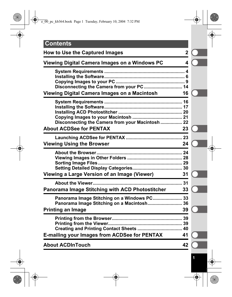 Pentax Optio S4i User Manual | Page 3 / 48