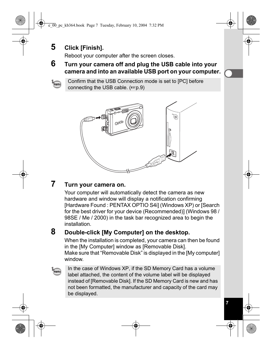 Pentax Optio S4i User Manual | Page 9 / 48