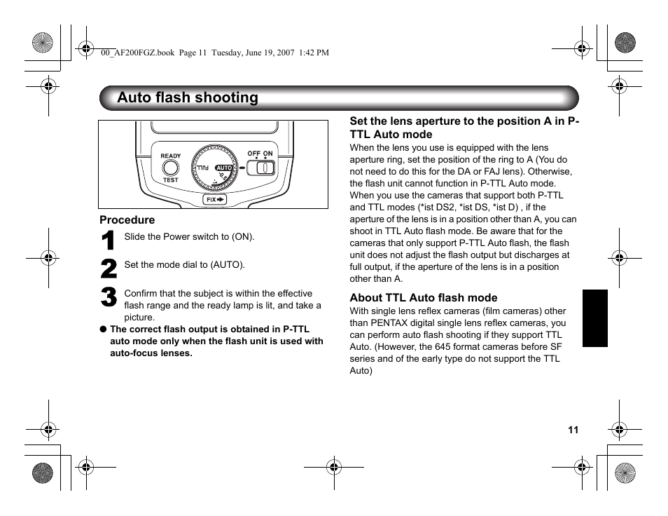 Pentax AF 200FG User Manual | Page 41 / 54