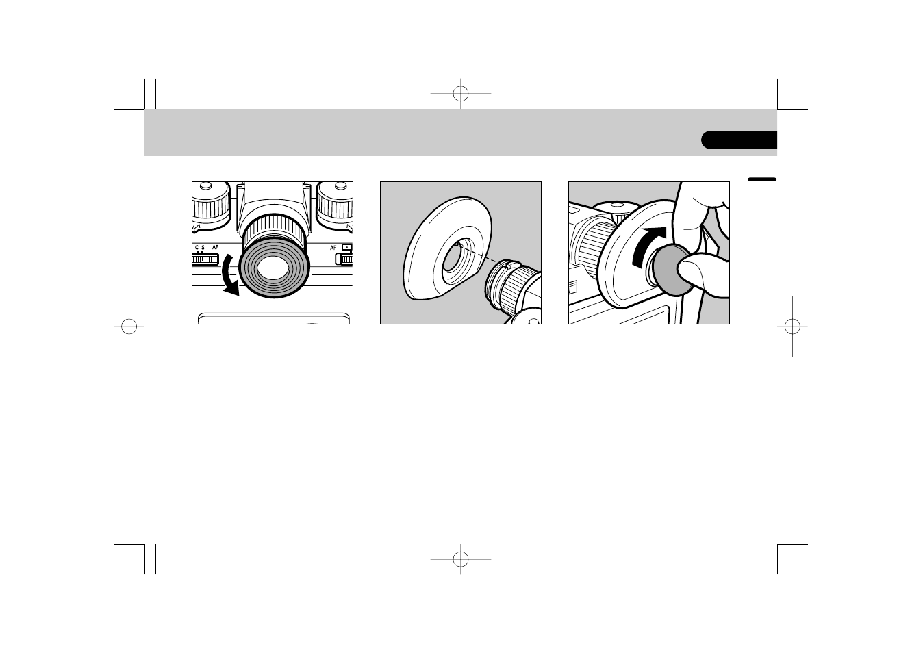 Installing the eyecup | Pentax 645N2 User Manual | Page 29 / 98