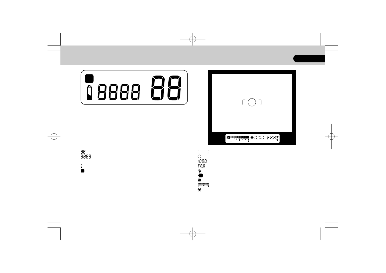 Lcd panel indication viewfinder indication | Pentax 645N2 User Manual | Page 5 / 98