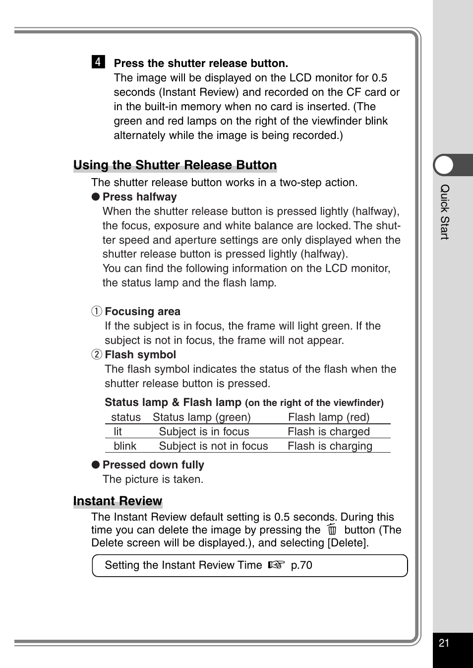 Pentax Optio 430RS User Manual | Page 23 / 138