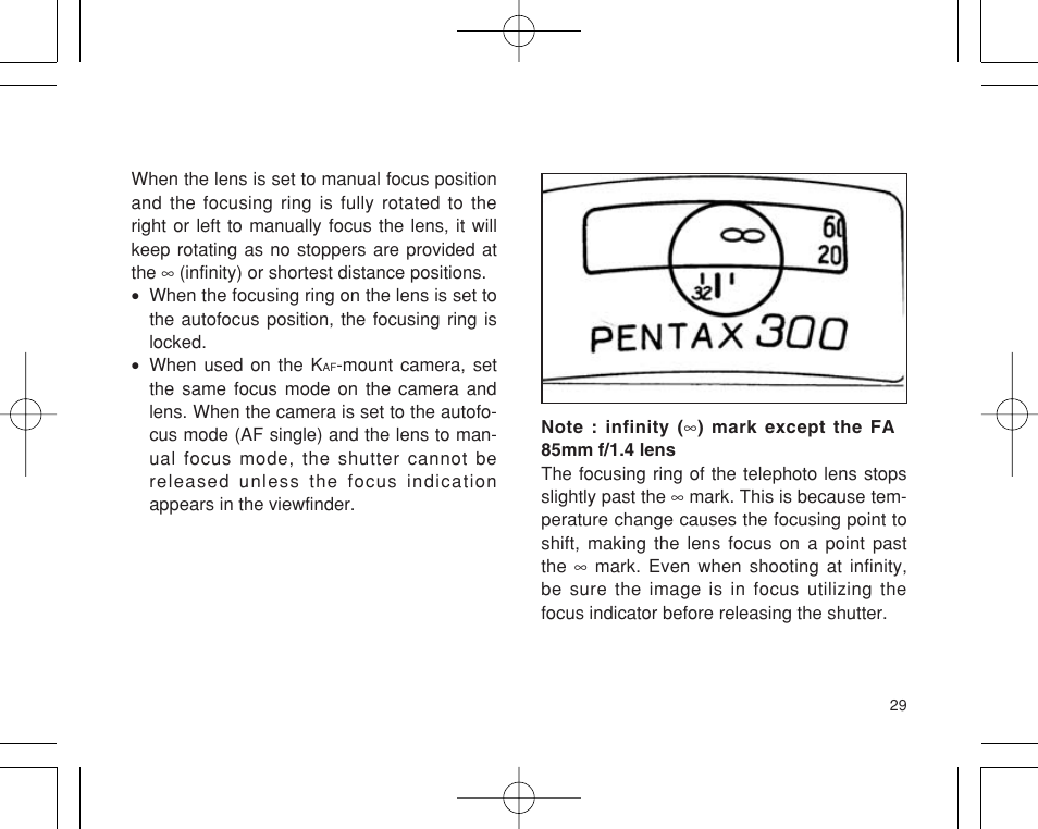 Pentax INTERCHANGEABLE LENS User Manual | Page 31 / 44