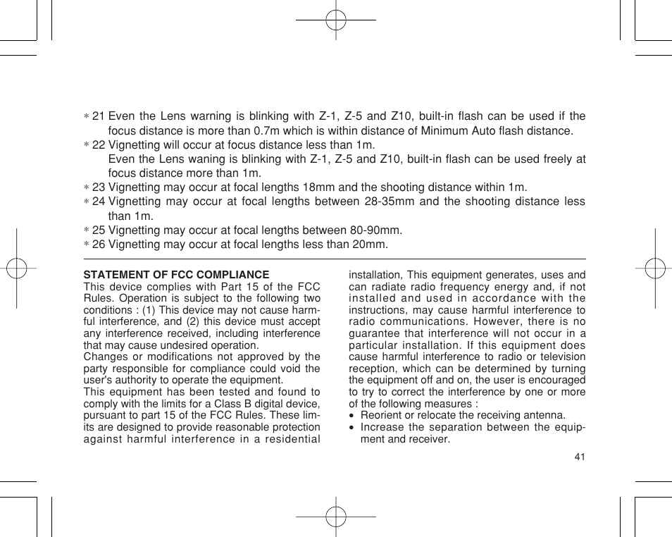 Pentax INTERCHANGEABLE LENS User Manual | Page 43 / 44