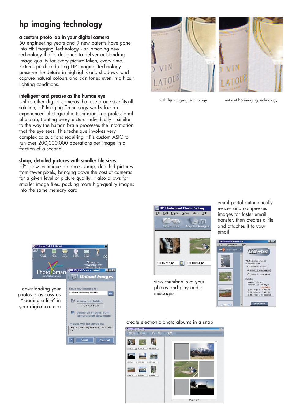 Hp imaging technology | Pentax 618 User Manual | Page 3 / 4