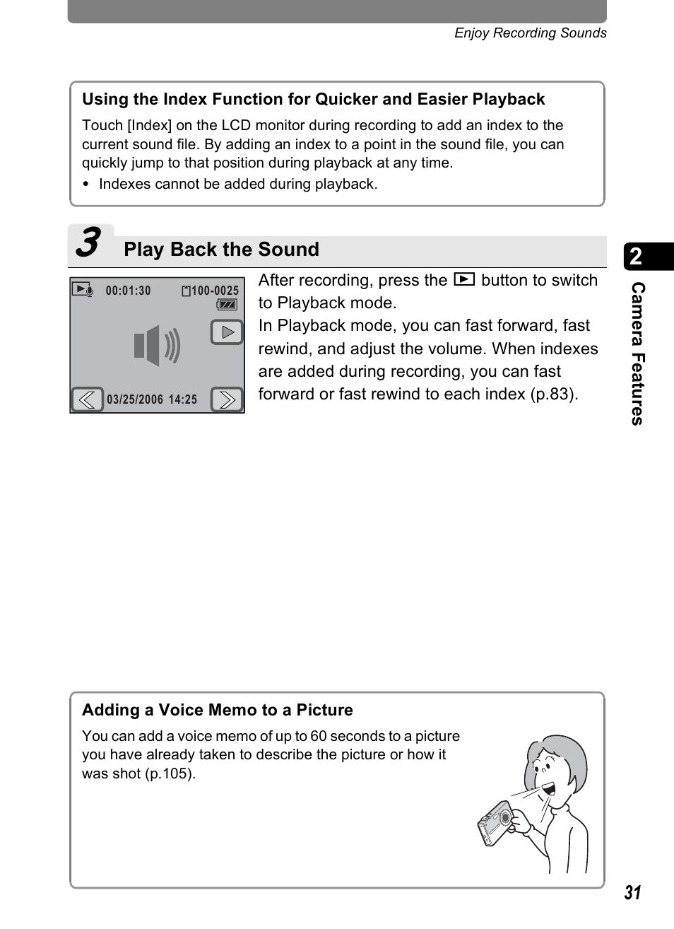 Pentax Optio T10 User Manual | Page 33 / 163