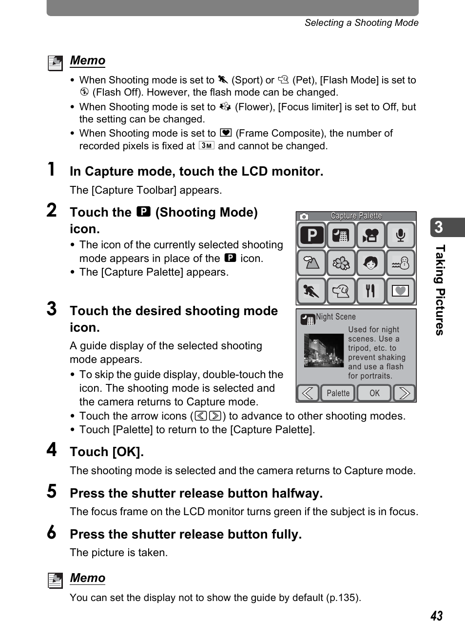 Pentax Optio T10 User Manual | Page 45 / 163