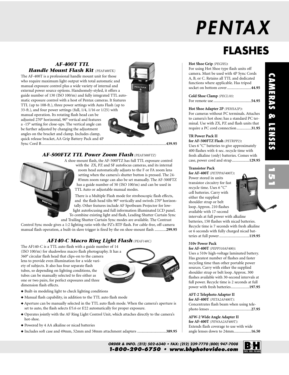 P e n ta x, Flashes, Cameras & lenses | Pentax CAMERAS & LENSES ZX-M User Manual | Page 14 / 56