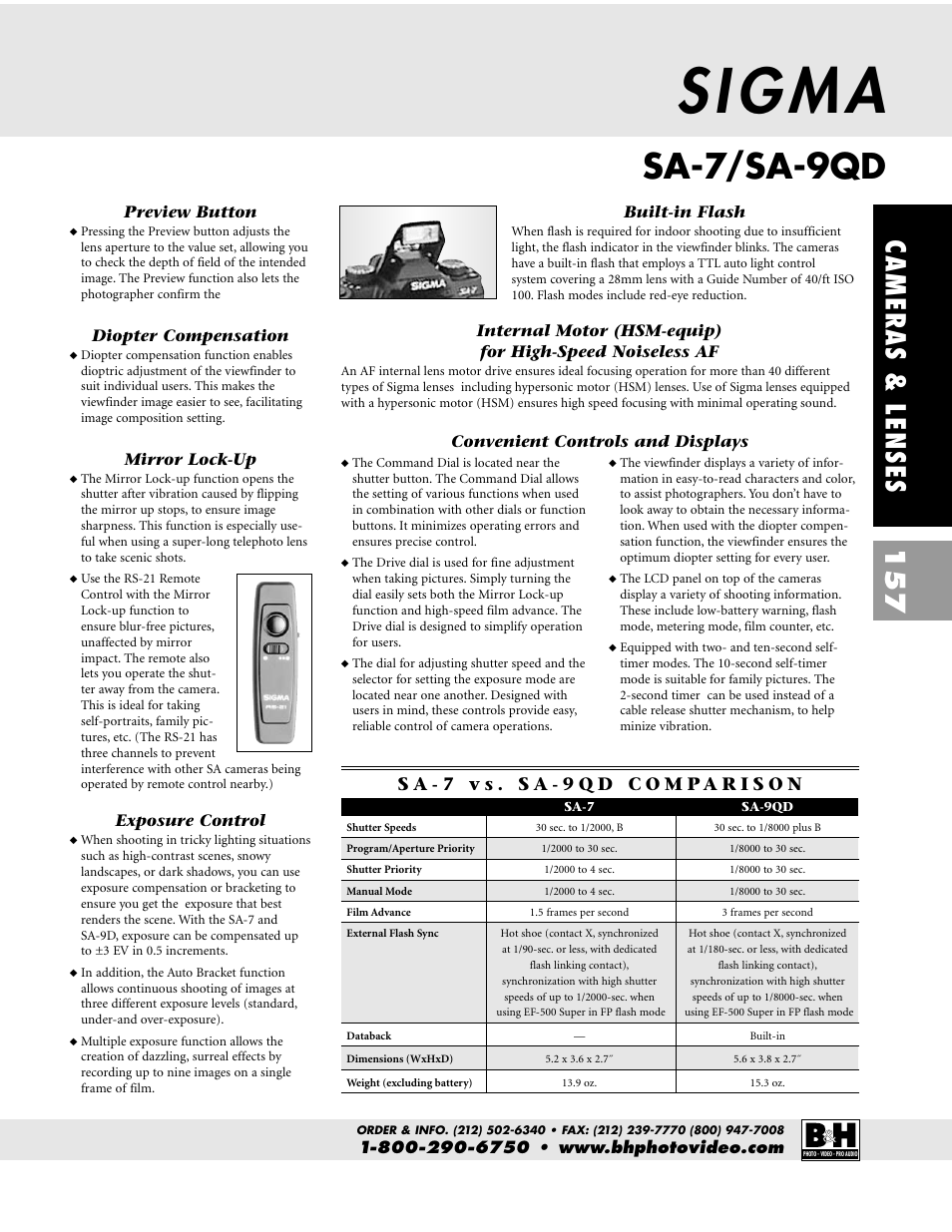 Sa-7/sa-9qd, Cameras & lenses 157 | Pentax CAMERAS & LENSES ZX-M User Manual | Page 20 / 56