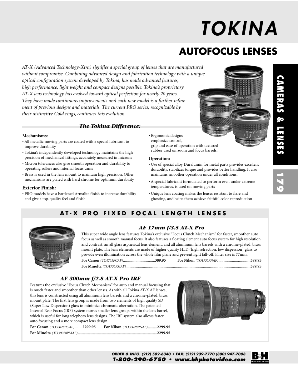 Autofocus lenses, Cameras & lenses 179 | Pentax CAMERAS & LENSES ZX-M User Manual | Page 42 / 56