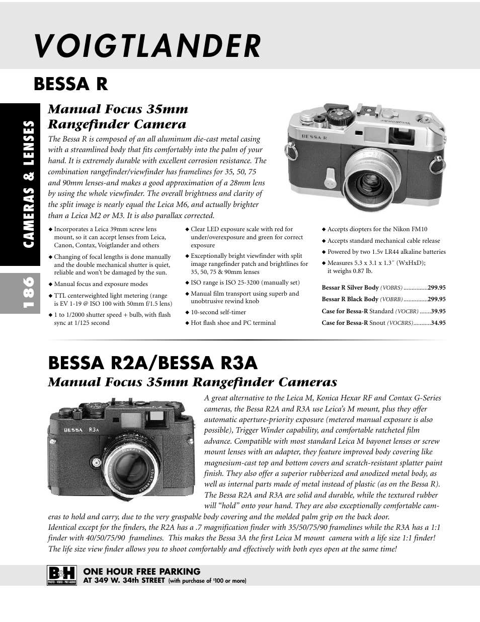 Bessa r, Bessa r2a/bessa r3a, Cameras & lenses 186 | Manual focus 35mm rangefinder cameras, Manual focus 35mm rangefinder camera | Pentax CAMERAS & LENSES ZX-M User Manual | Page 49 / 56