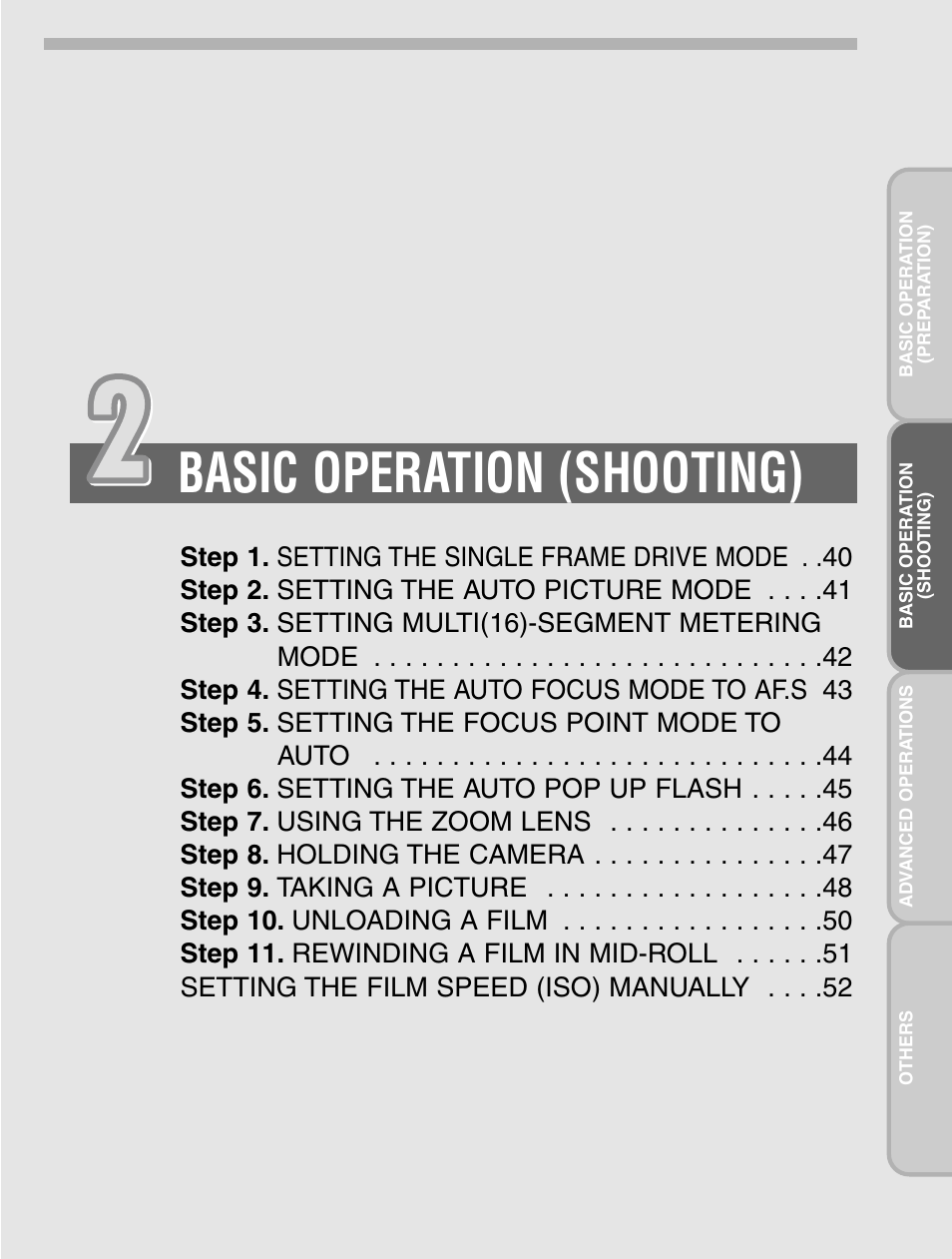 Basic operation (shooting) | Pentax ist User Manual | Page 41 / 156