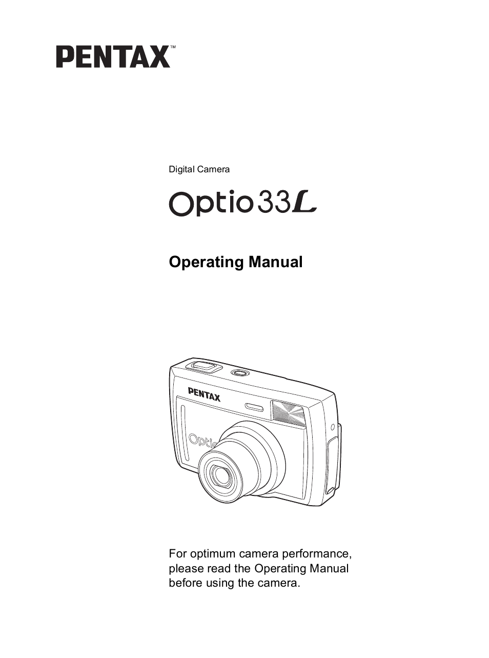 Pentax Optio 33L User Manual | 104 pages