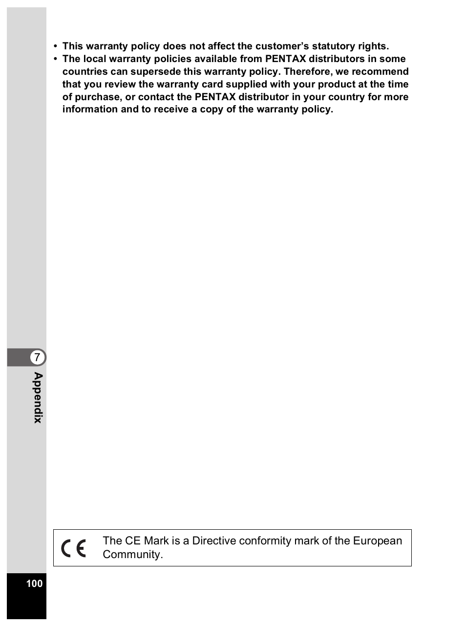 Pentax Optio 33L User Manual | Page 100 / 104