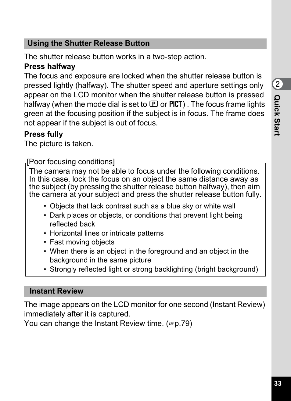 Pentax MX4 User Manual | Page 35 / 148