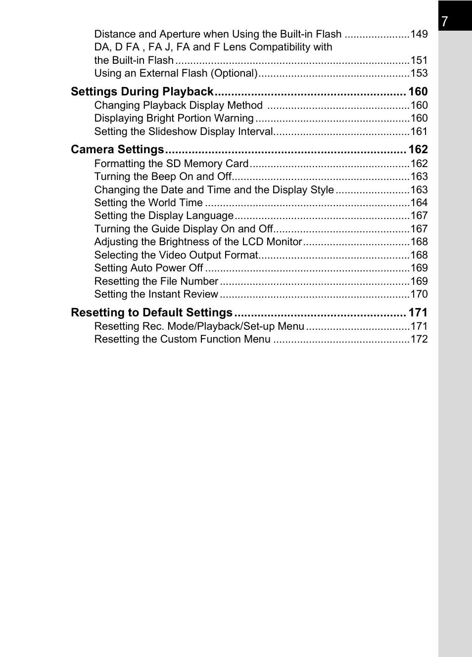 Pentax L User Manual | Page 9 / 208