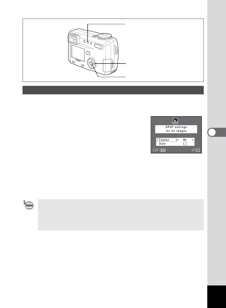 Printing all images | Pentax 555 User Manual | Page 105 / 144