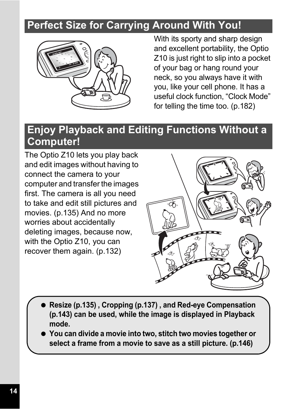 Pentax Optio Z10 User Manual | Page 16 / 212