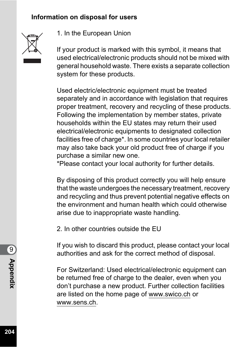 Pentax Optio Z10 User Manual | Page 206 / 212