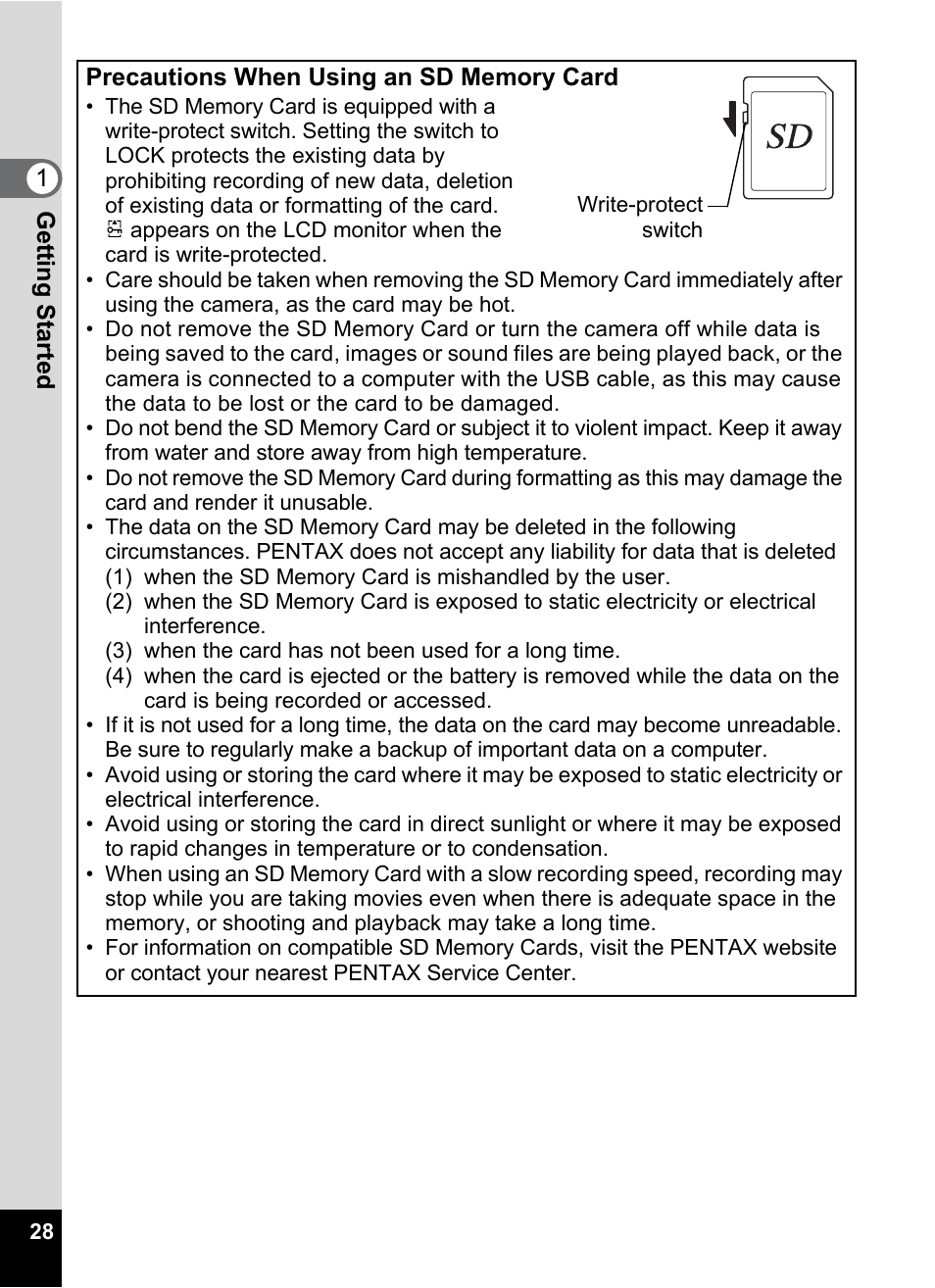 Pentax Optio Z10 User Manual | Page 30 / 212