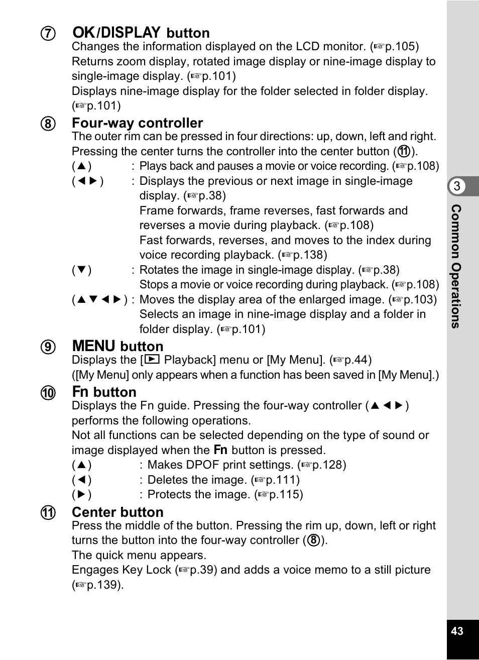 Pentax Optio X User Manual | Page 45 / 184
