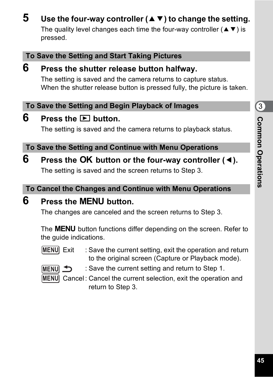 Pentax Optio X User Manual | Page 47 / 184