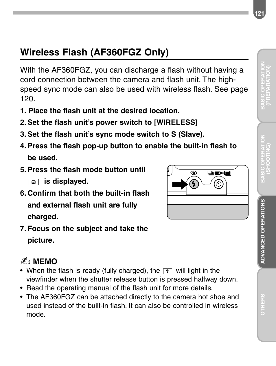 Wireless flash (af360fgz only) | Pentax 57233 User Manual | Page 123 / 156