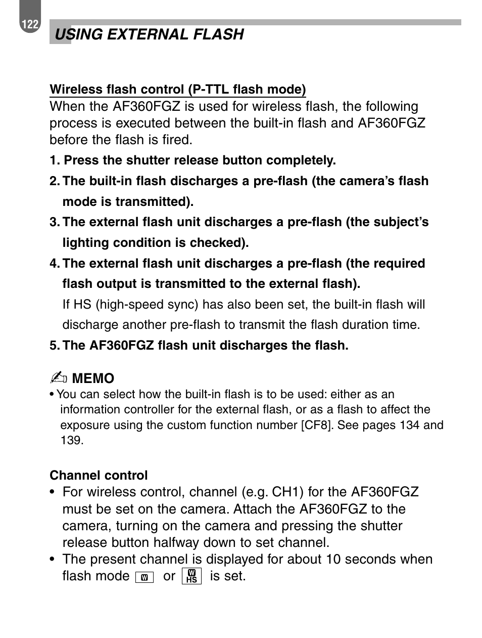Using external flash | Pentax 57233 User Manual | Page 124 / 156