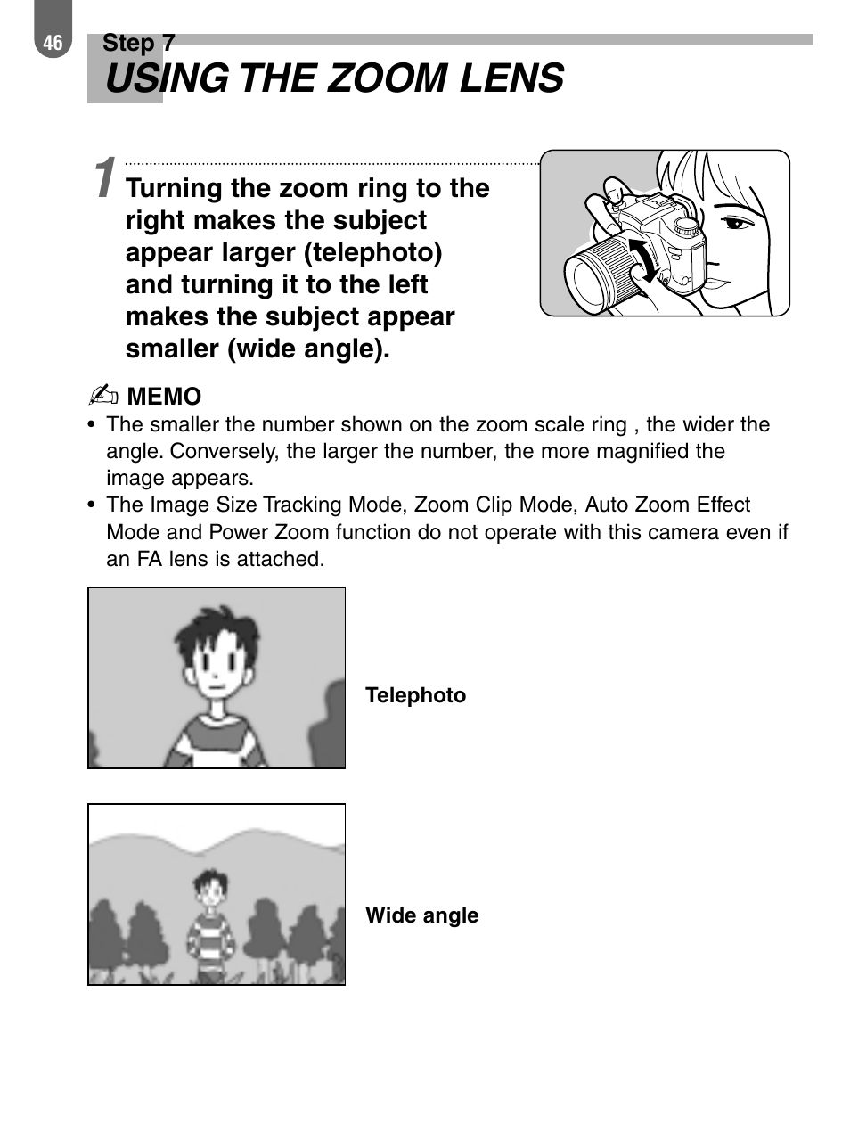 Using the zoom lens | Pentax 57233 User Manual | Page 48 / 156