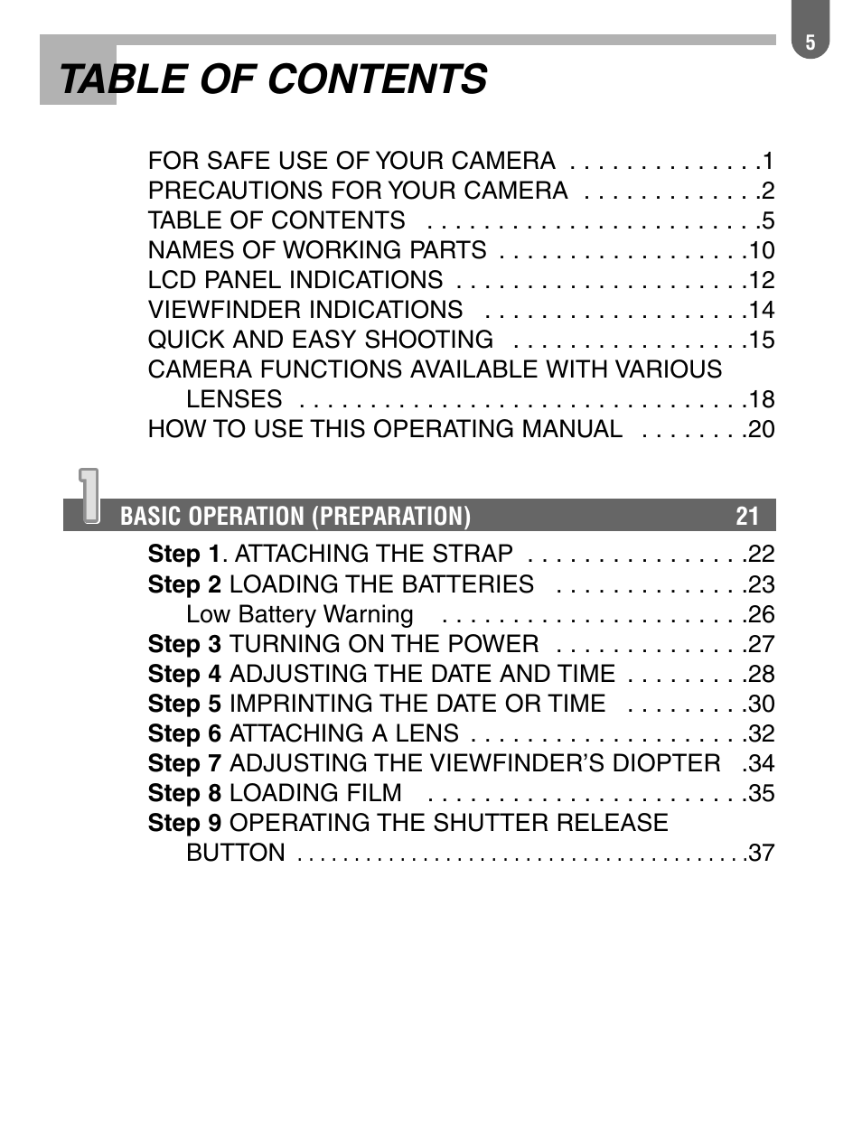 Pentax 57233 User Manual | Page 7 / 156
