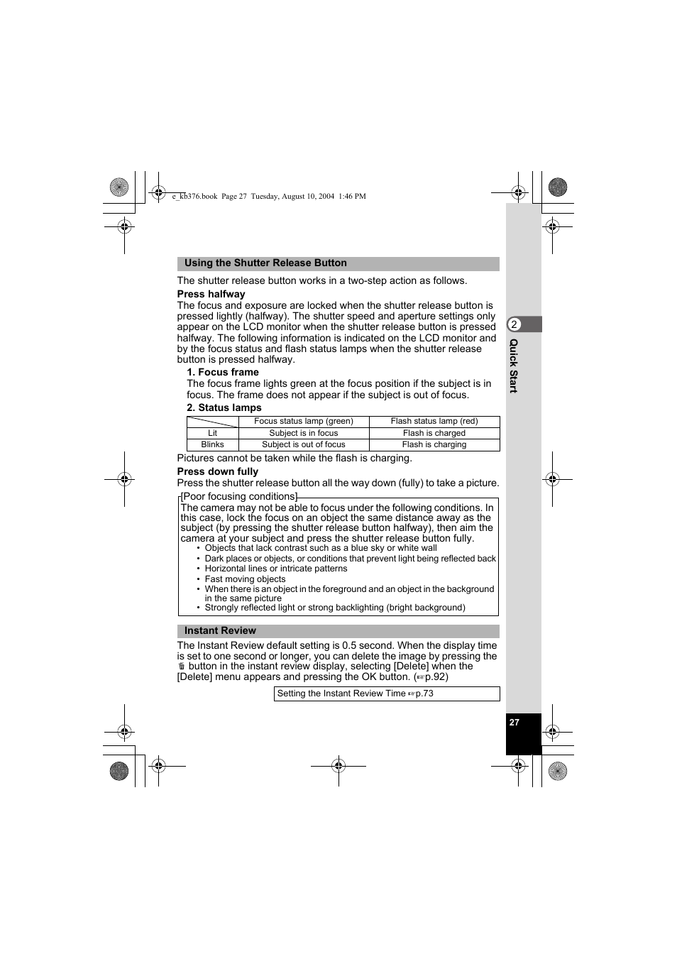 Pentax Optio S50 User Manual | Page 29 / 138