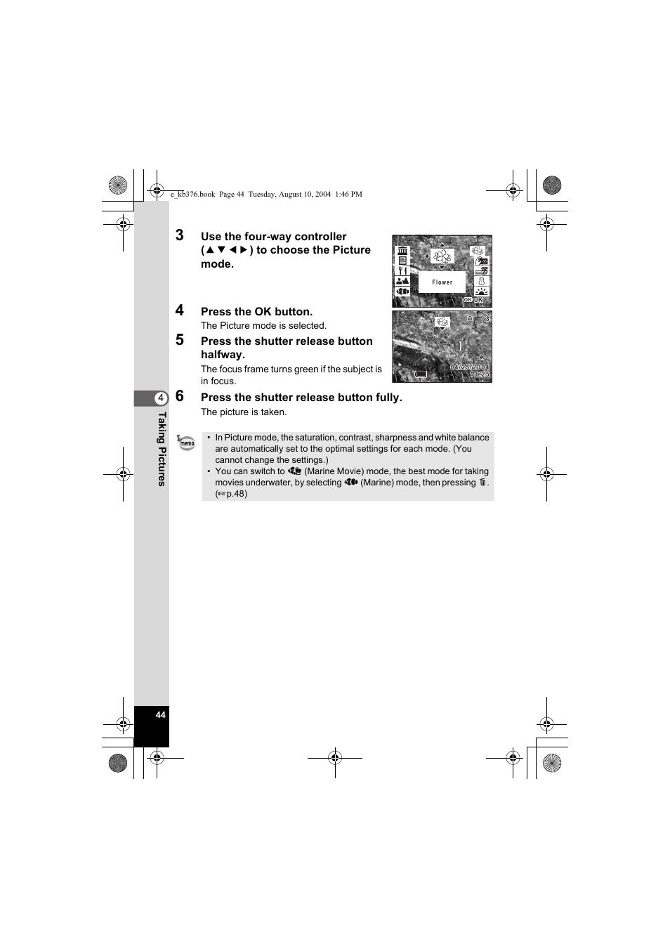 Pentax Optio S50 User Manual | Page 46 / 138