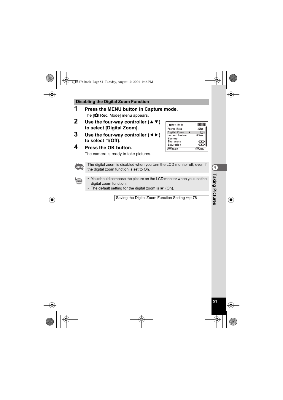 Pentax Optio S50 User Manual | Page 53 / 138