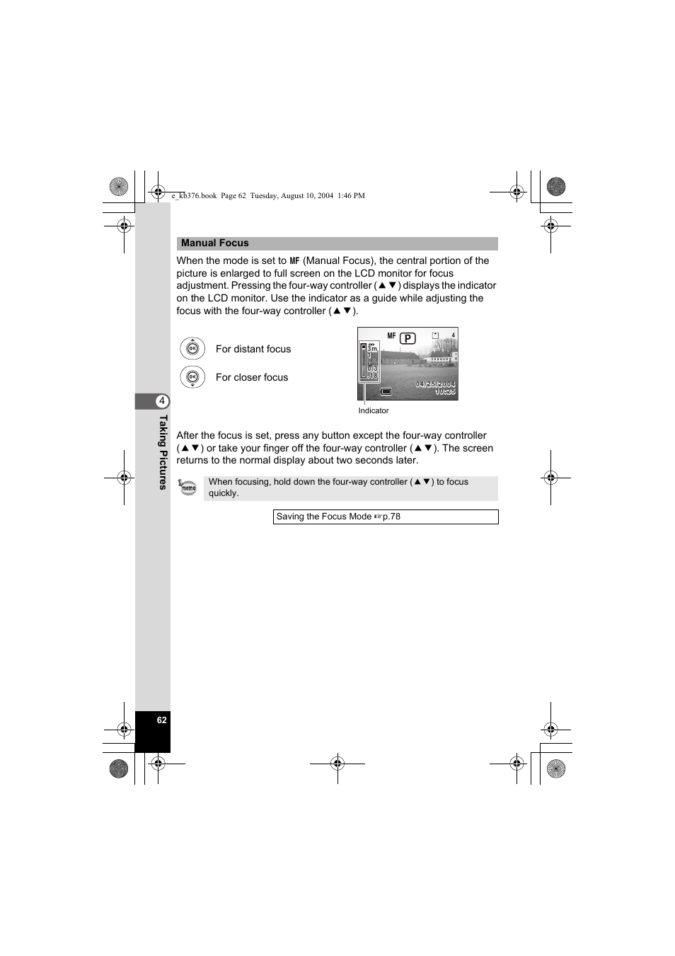 Pentax Optio S50 User Manual | Page 64 / 138