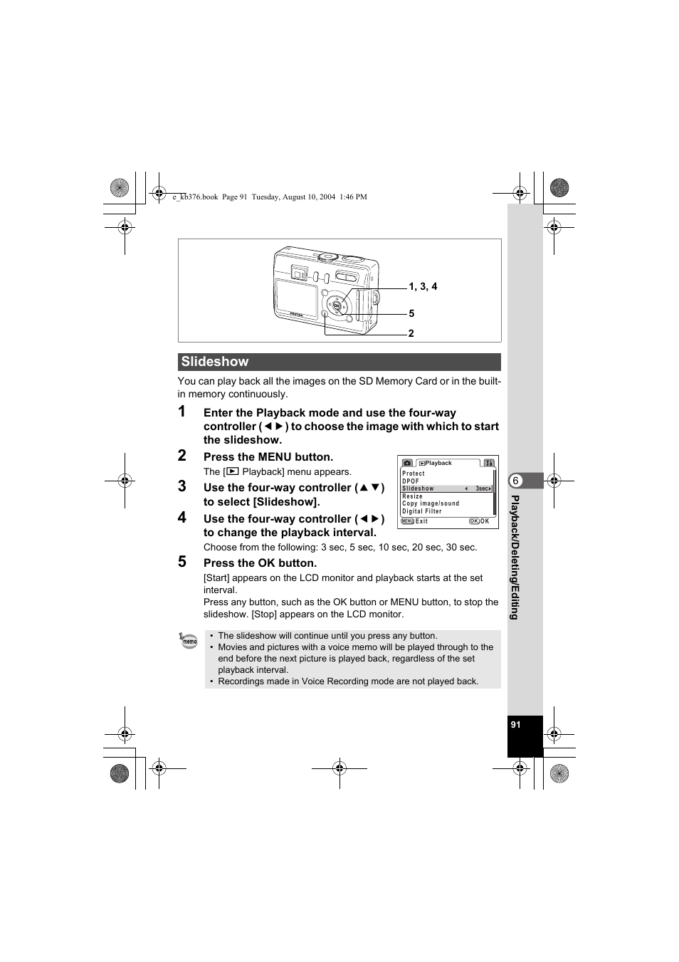 Slideshow | Pentax Optio S50 User Manual | Page 93 / 138