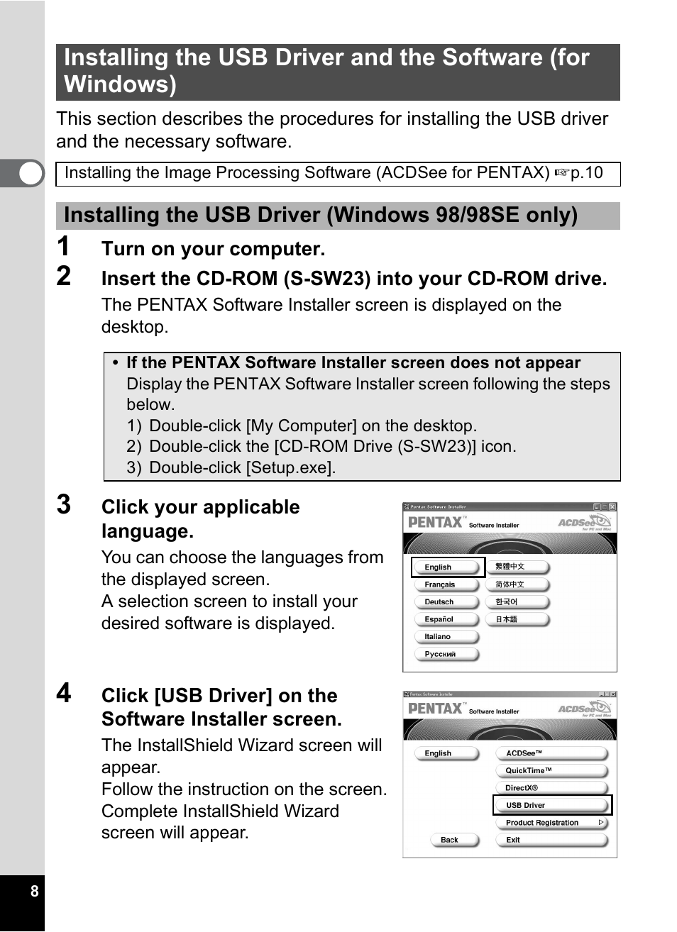Pentax Optio MX4 User Manual | Page 10 / 68