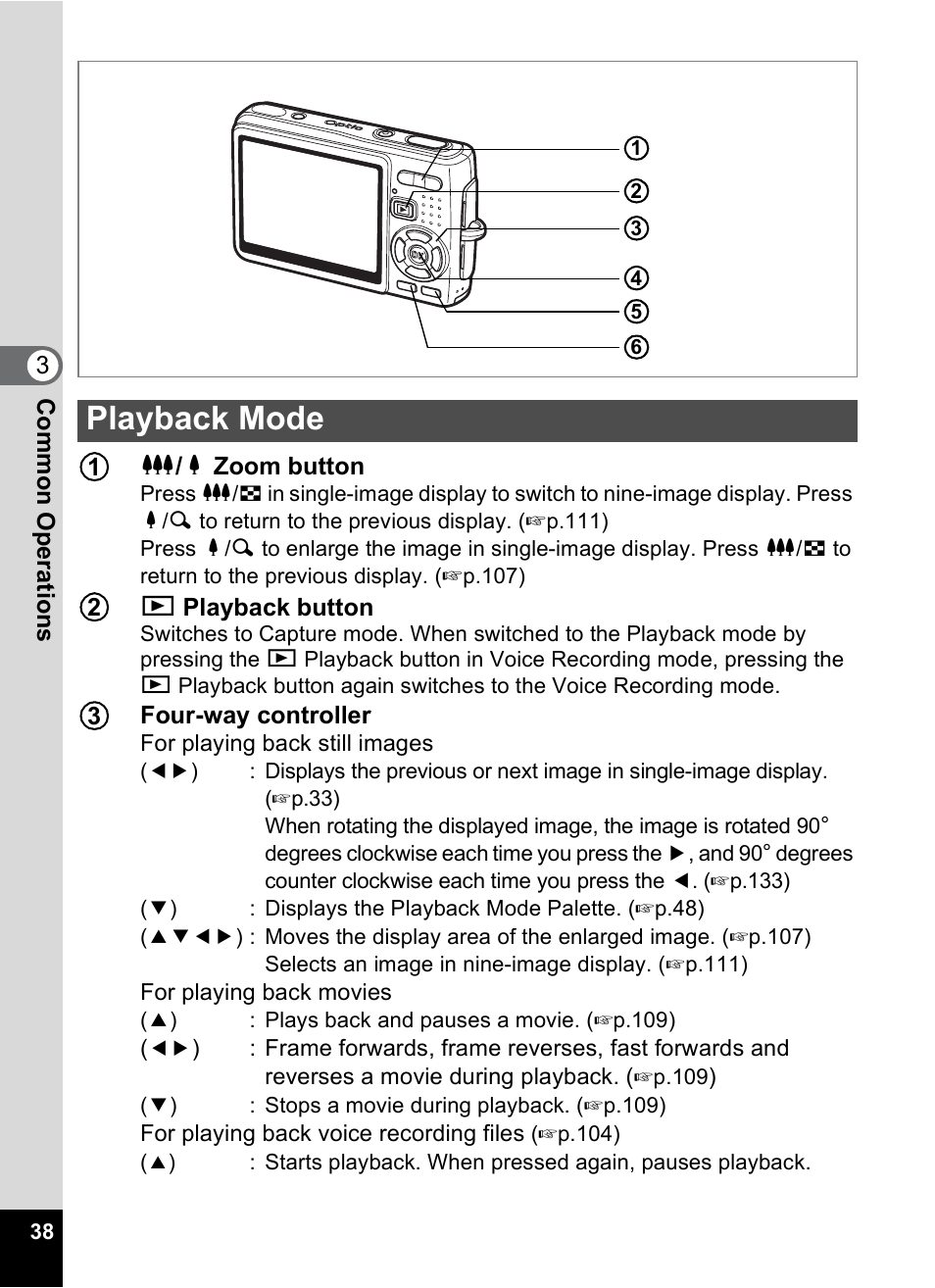 Playback mode | Pentax Optio A10 User Manual | Page 40 / 191