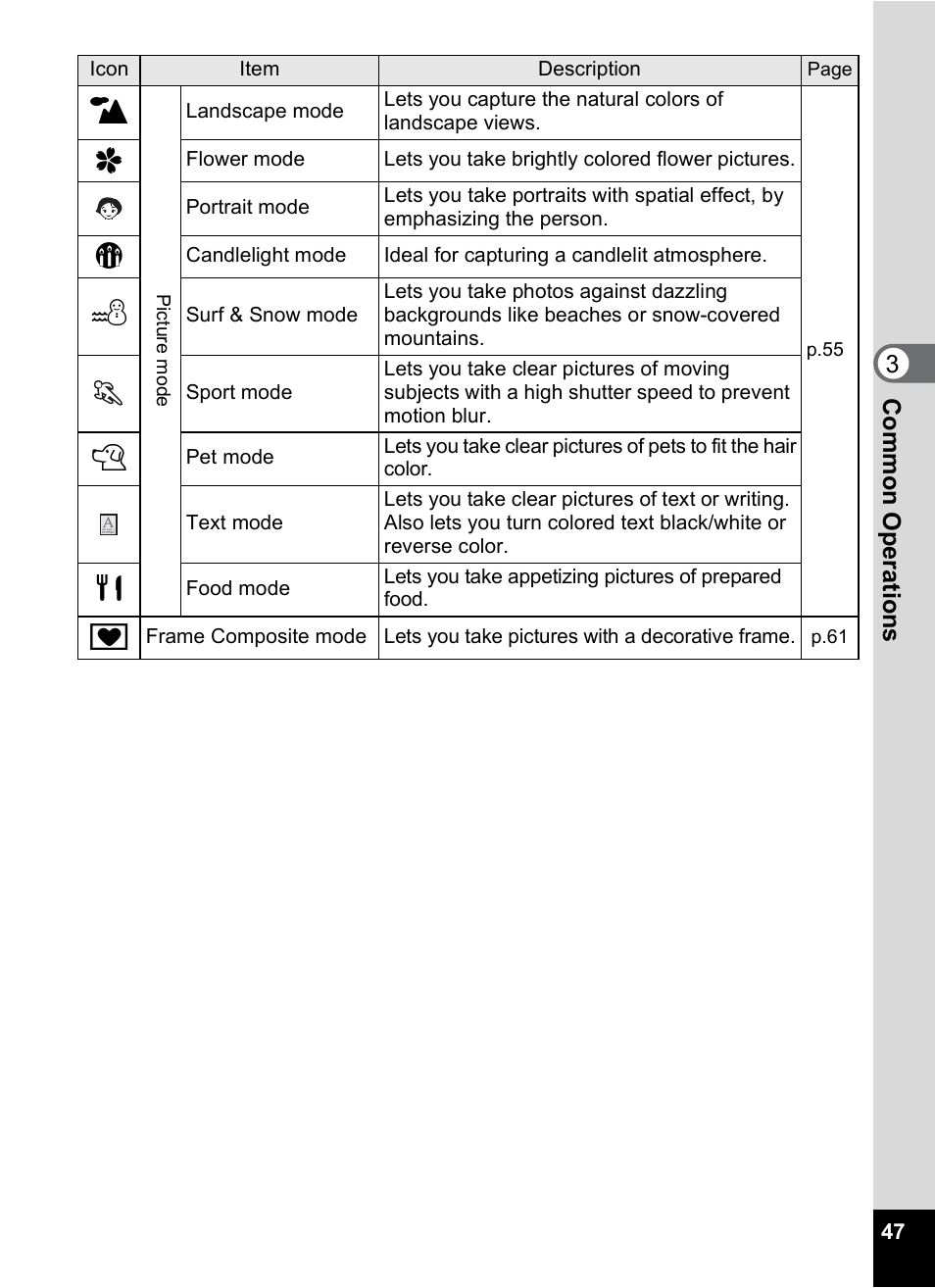 Pentax Optio A10 User Manual | Page 49 / 191